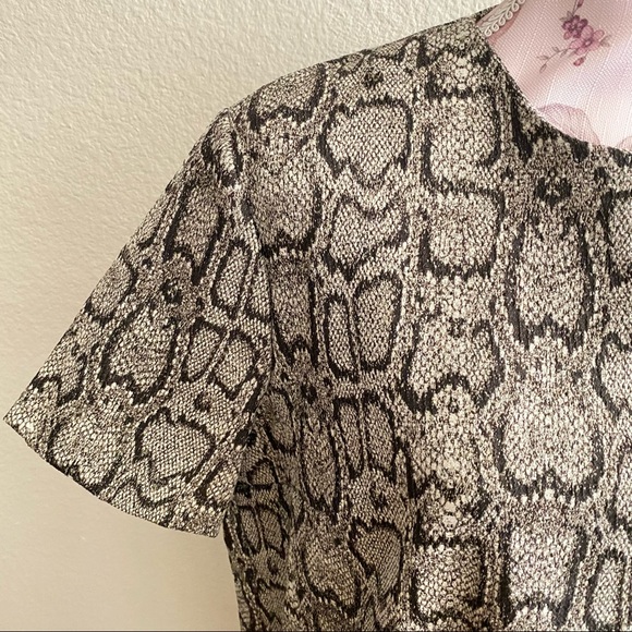Zara Woman sz:XL Snakeskin Patterned Mini Dress - Picture 8 of 10